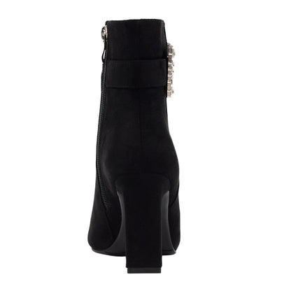Black - Back - Lunar Womens-Ladies Shannon Ankle Boots