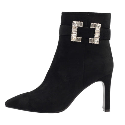 Black - Side - Lunar Womens-Ladies Shannon Ankle Boots