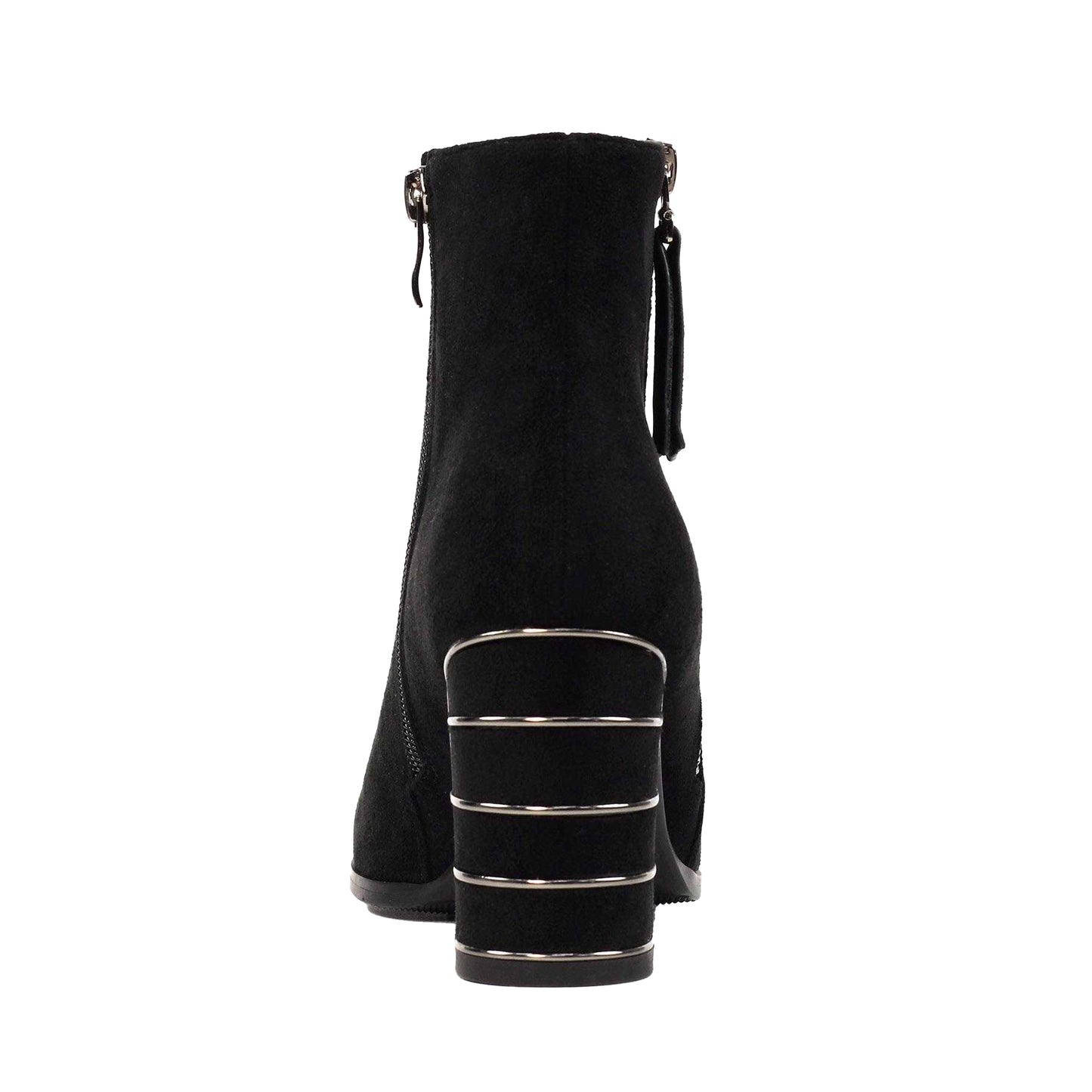 Black - Back - Lunar Womens-Ladies Switch Ankle Boots