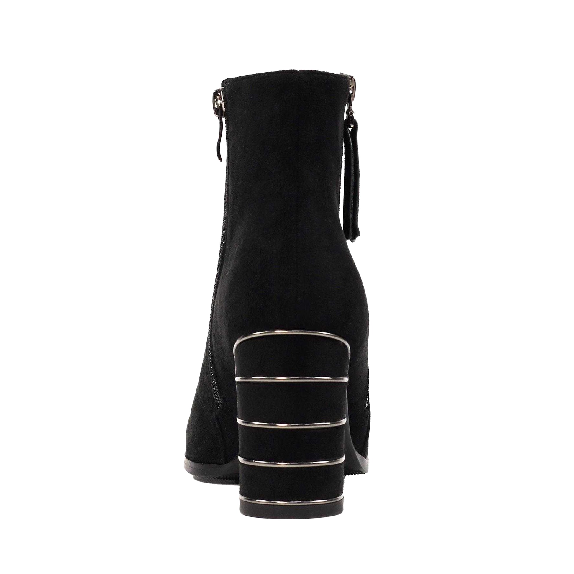 Black - Back - Lunar Womens-Ladies Switch Ankle Boots