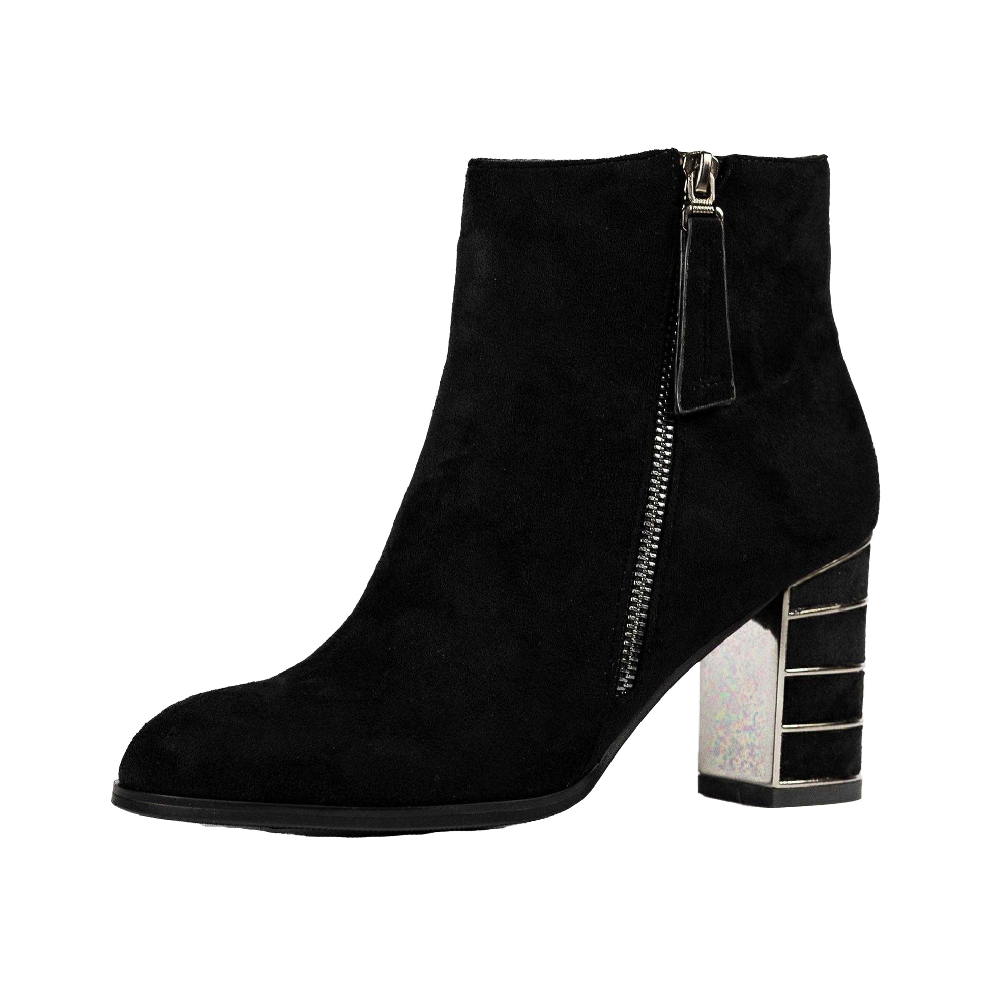 Black - Side - Lunar Womens-Ladies Switch Ankle Boots