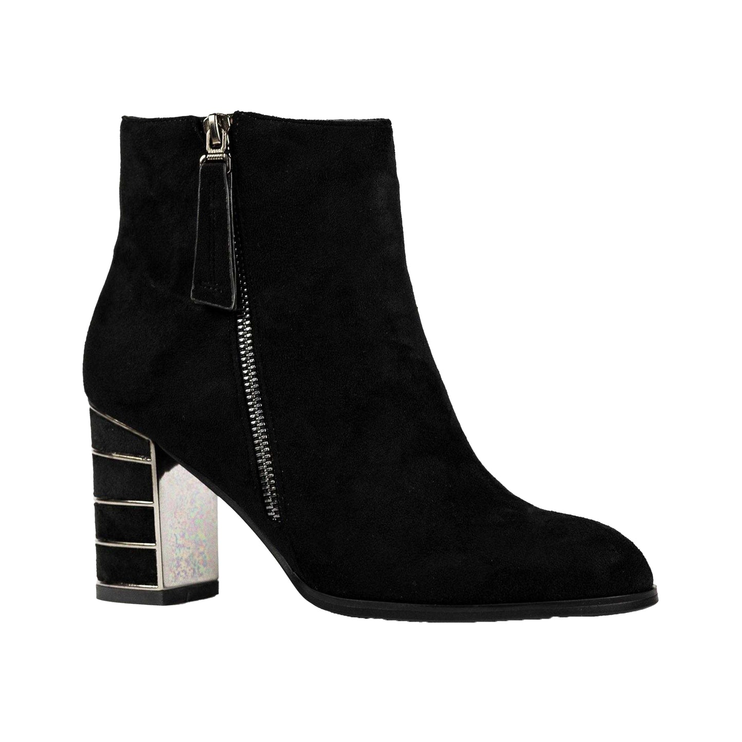 Black - Front - Lunar Womens-Ladies Switch Ankle Boots