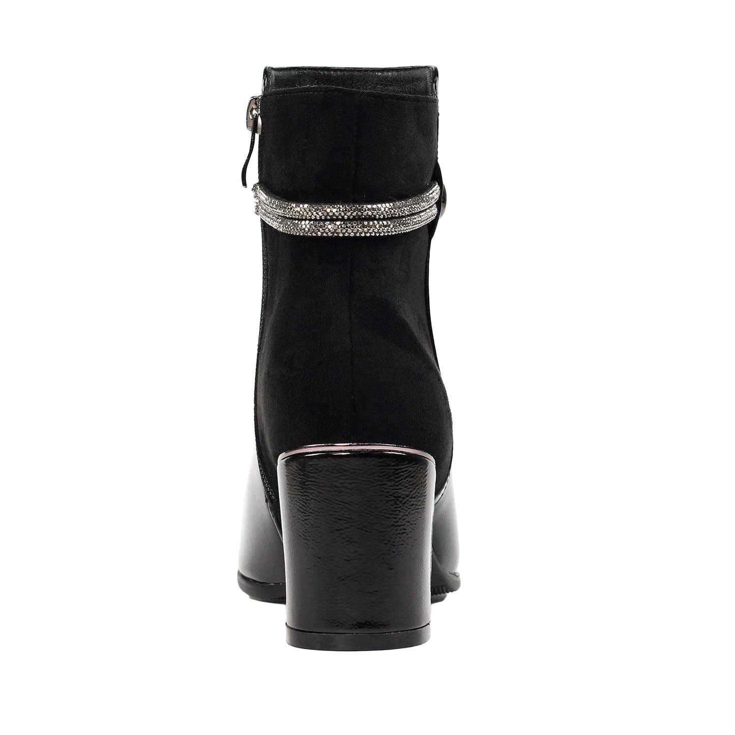 Black - Back - Lunar Womens-Ladies Lily Ankle Boots