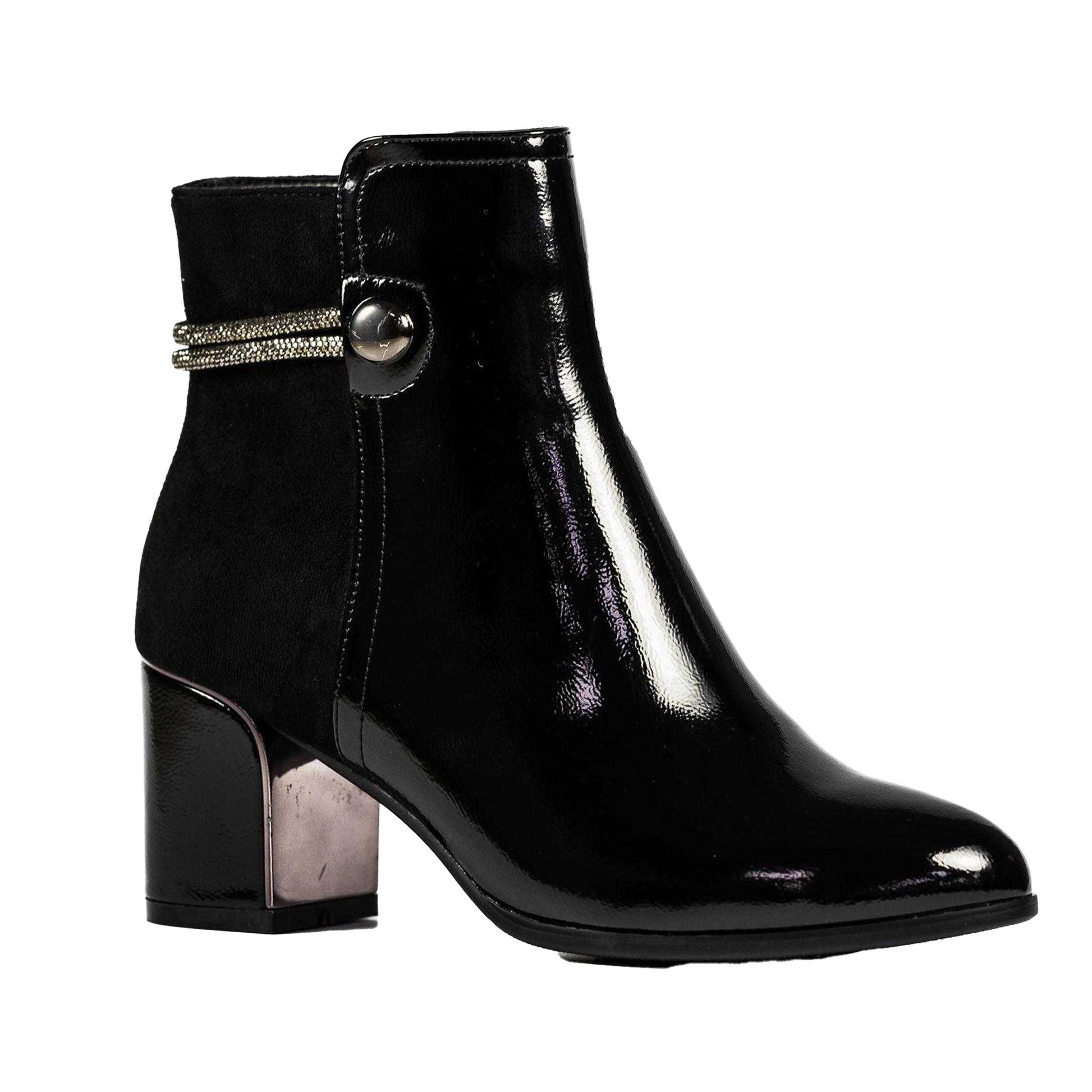 Black - Front - Lunar Womens-Ladies Lily Ankle Boots