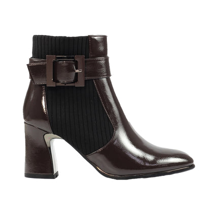 Grey - Front - Lunar Womens-Ladies Trudy Ankle Boots