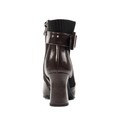 Grey - Back - Lunar Womens-Ladies Trudy Ankle Boots
