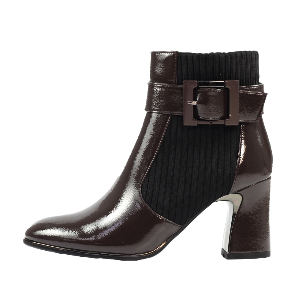 Grey - Side - Lunar Womens-Ladies Trudy Ankle Boots