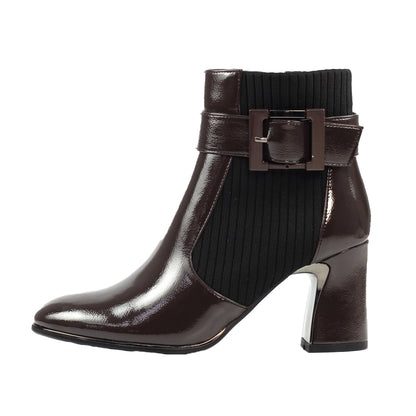 Grey - Side - Lunar Womens-Ladies Trudy Ankle Boots