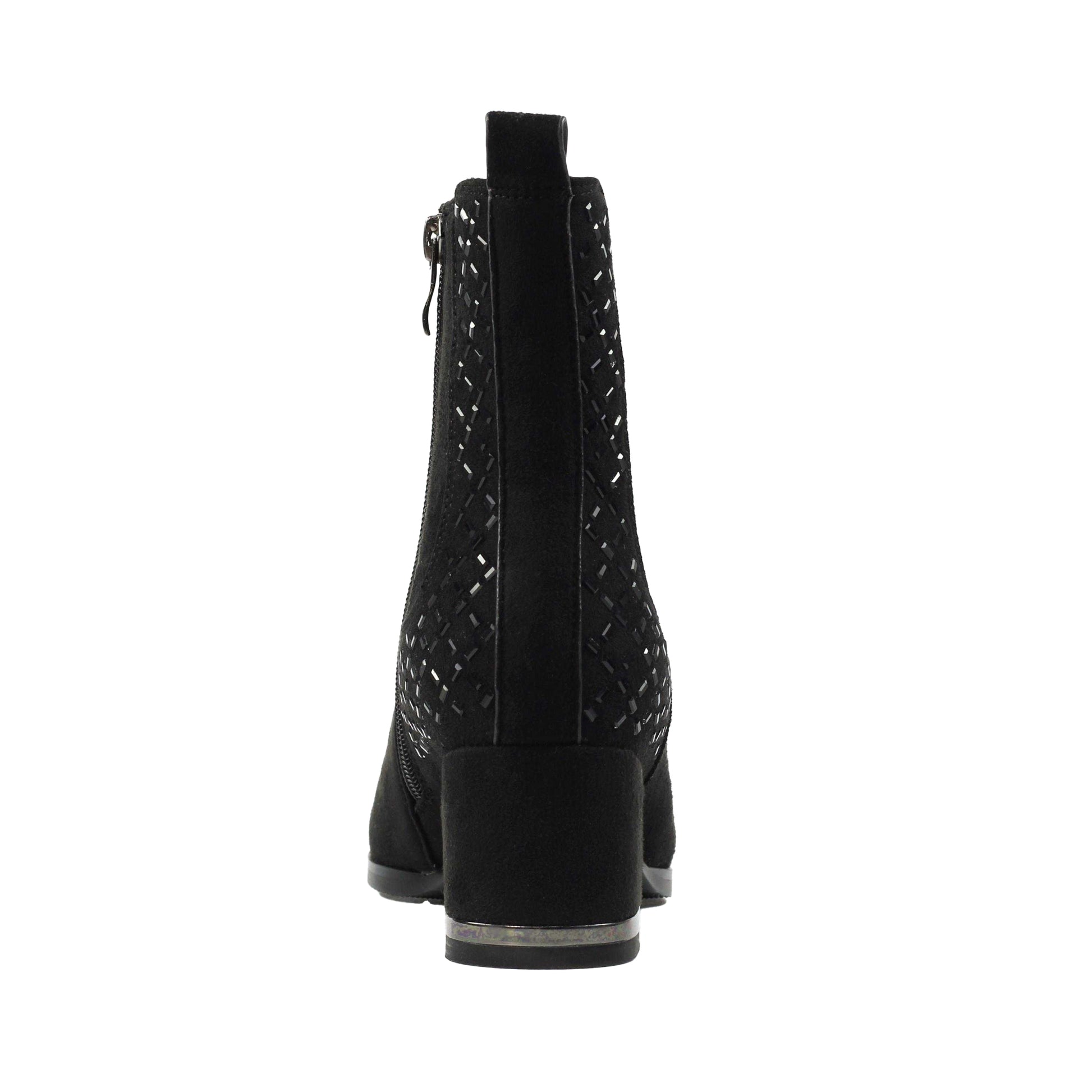 Black - Back - Lunar Womens-Ladies Aurora Ankle Boots