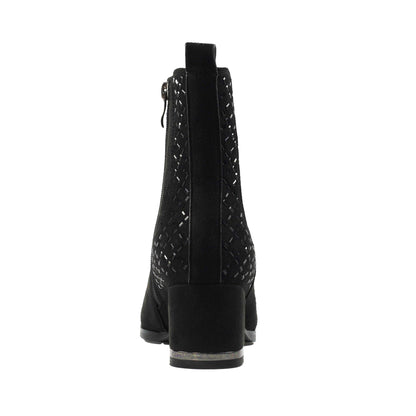 Black - Back - Lunar Womens-Ladies Aurora Ankle Boots