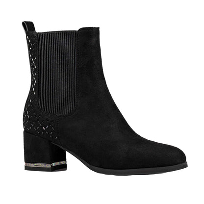 Black - Front - Lunar Womens-Ladies Aurora Ankle Boots