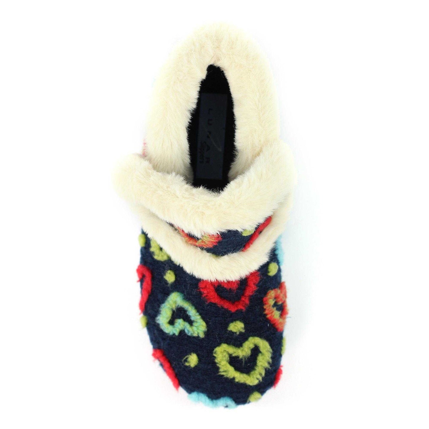 Blue - Pack Shot - Lunar Womens-Ladies Angel Slipper Boots