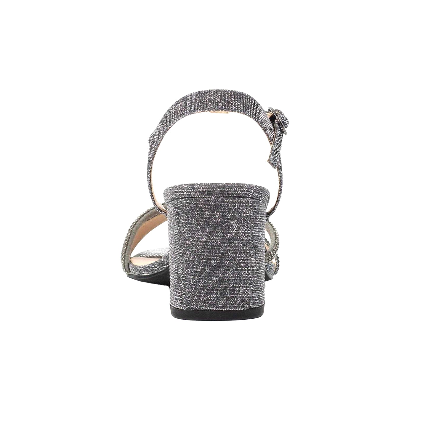 Pewter - Back - Lunar Womens-Ladies Shazam Block Heel Sandals