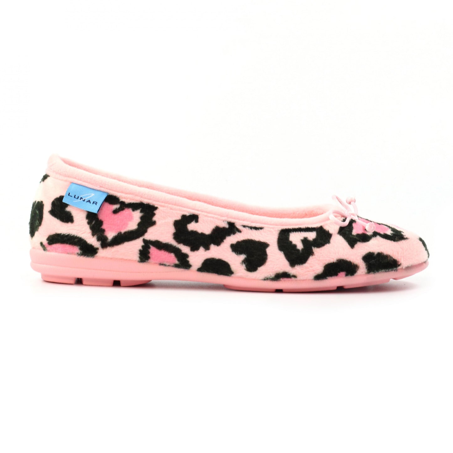 Pink - Back - Lunar Womens-Ladies Ava Slippers