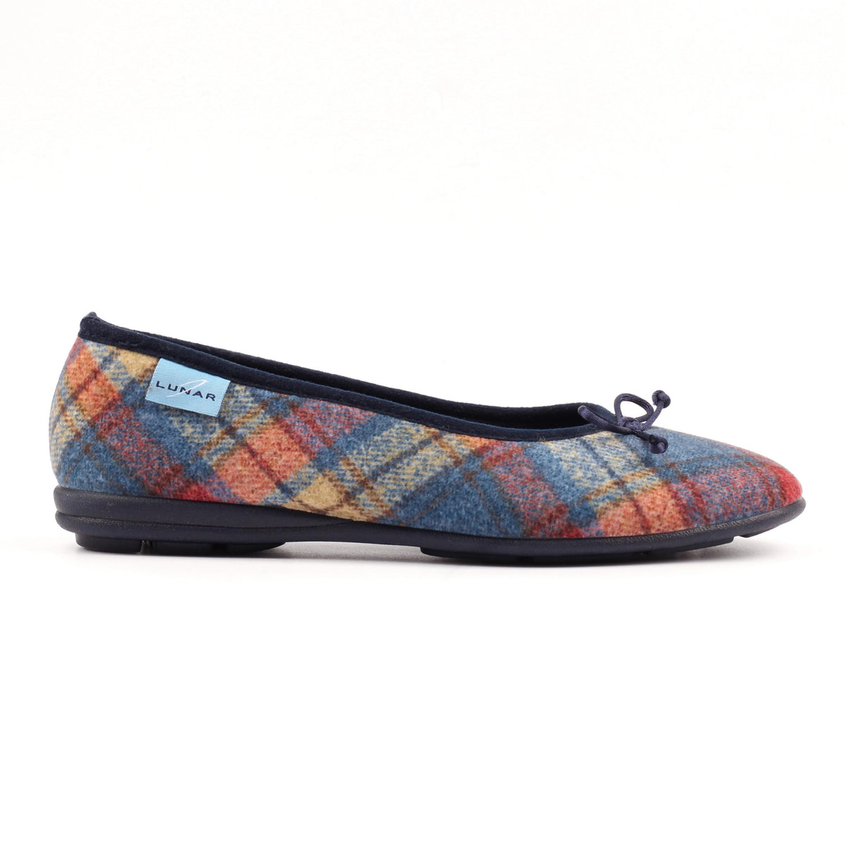 Blue - Back - Lunar Womens-Ladies Brie Slippers