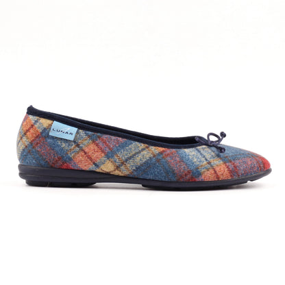 Blue - Back - Lunar Womens-Ladies Brie Slippers