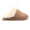 Mink - Back - Lunar Womens-Ladies Nevis Removable Back Strap Mule Slippers