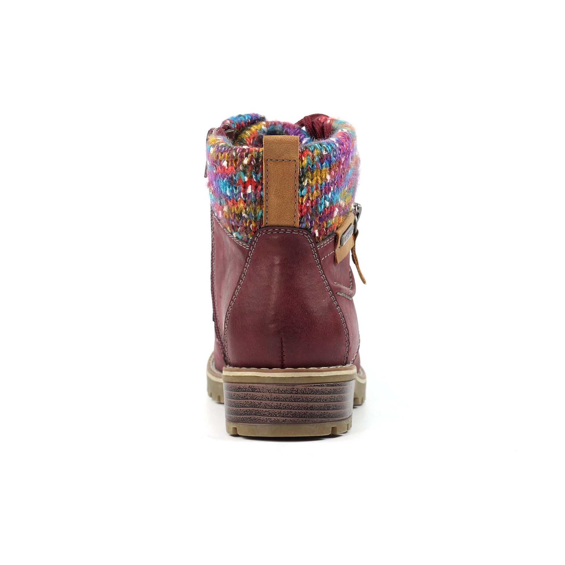 Burgundy - Back - Lunar Womens-Ladies Tabasco Waterproof Walking Boots
