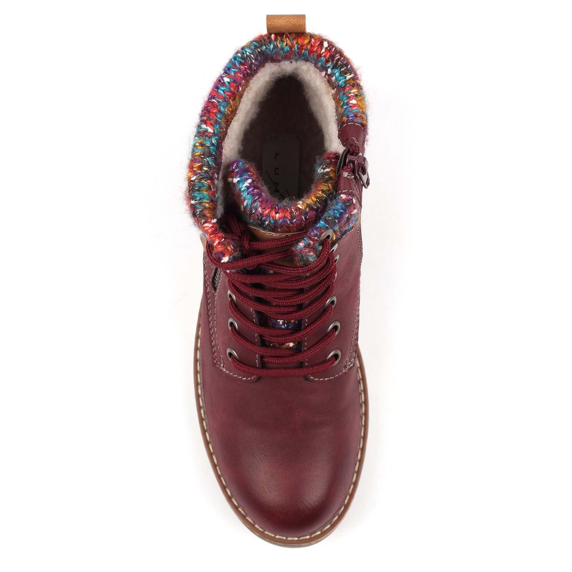 Burgundy - Side - Lunar Womens-Ladies Tabasco Waterproof Walking Boots