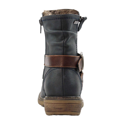 Blue - Back - Lunar Womens-Ladies Chime III Waterproof Boots