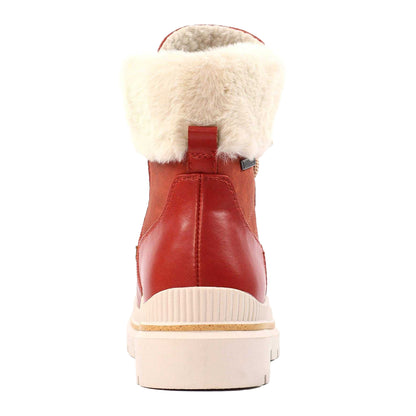 Orange - Back - Lunar Womens-Ladies Evelyn Waterproof Boots