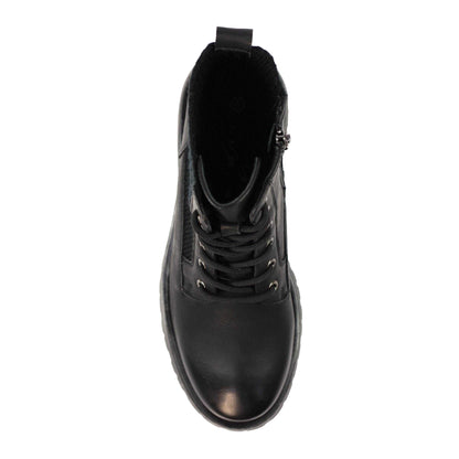 Black - Lifestyle - Lunar Womens-Ladies Tetris Ankle Boots