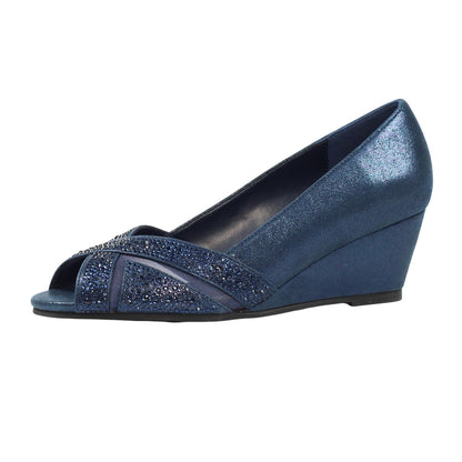 Blue - Side - Lunar Womens-Ladies Adriana Shoes