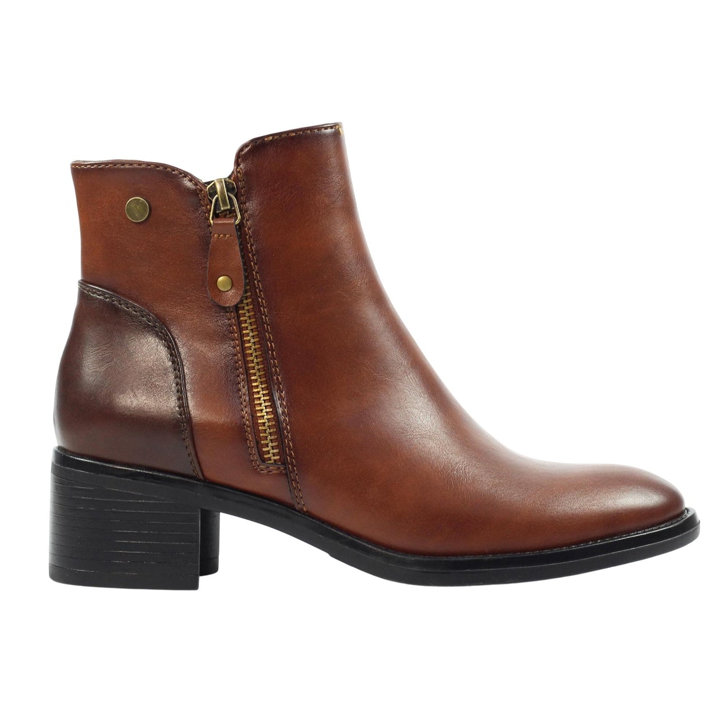Tan - Side - Lunar Womens-Ladies Sabina Ankle Boots