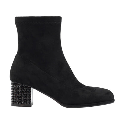 Black - Back - Lunar Womens-Ladies Sage Ankle Boots