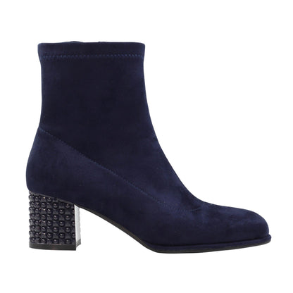 Blue - Side - Lunar Womens-Ladies Sage Ankle Boots