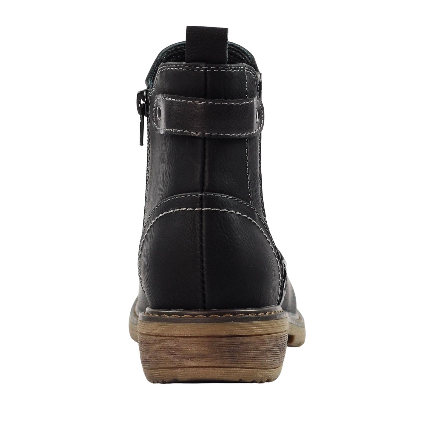 Black - Back - Lunar Womens-Ladies Roxie III Ankle Boots