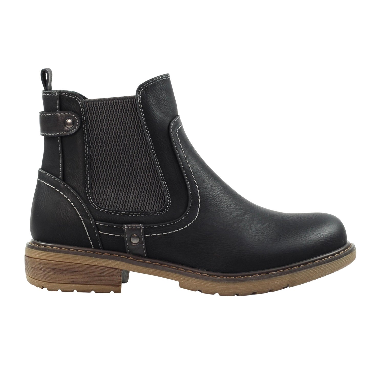 Black - Front - Lunar Womens-Ladies Roxie III Ankle Boots