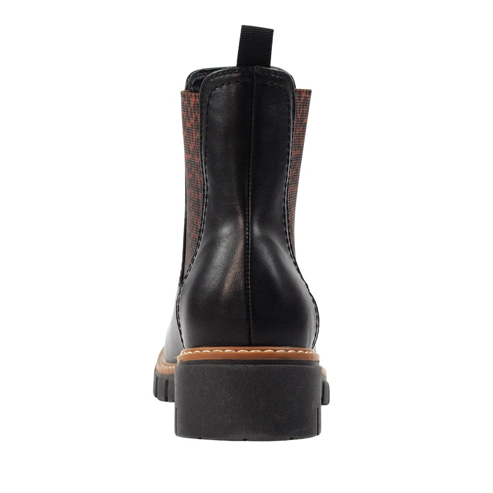 Black - Back - Lunar Womens-Ladies Ribble Ankle Boots