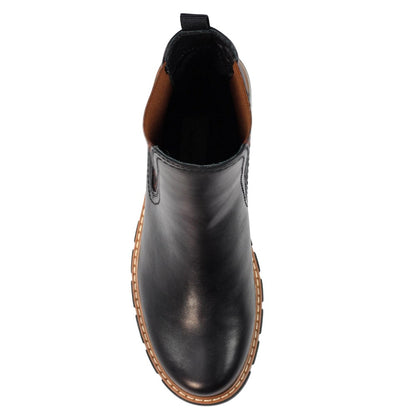 Black - Pack Shot - Lunar Womens-Ladies Ribble Ankle Boots