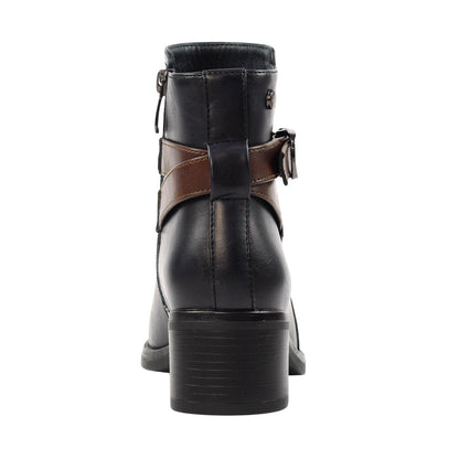 Blue - Back - Lunar Womens-Ladies Cassie Ankle Boots