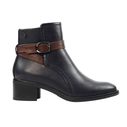 Blue - Side - Lunar Womens-Ladies Cassie Ankle Boots
