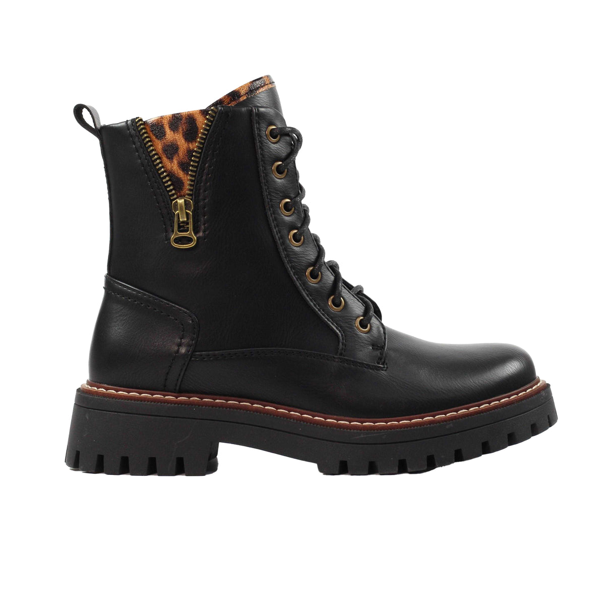 Black - Side - Lunar Womens-Ladies Colorado Ankle Boots