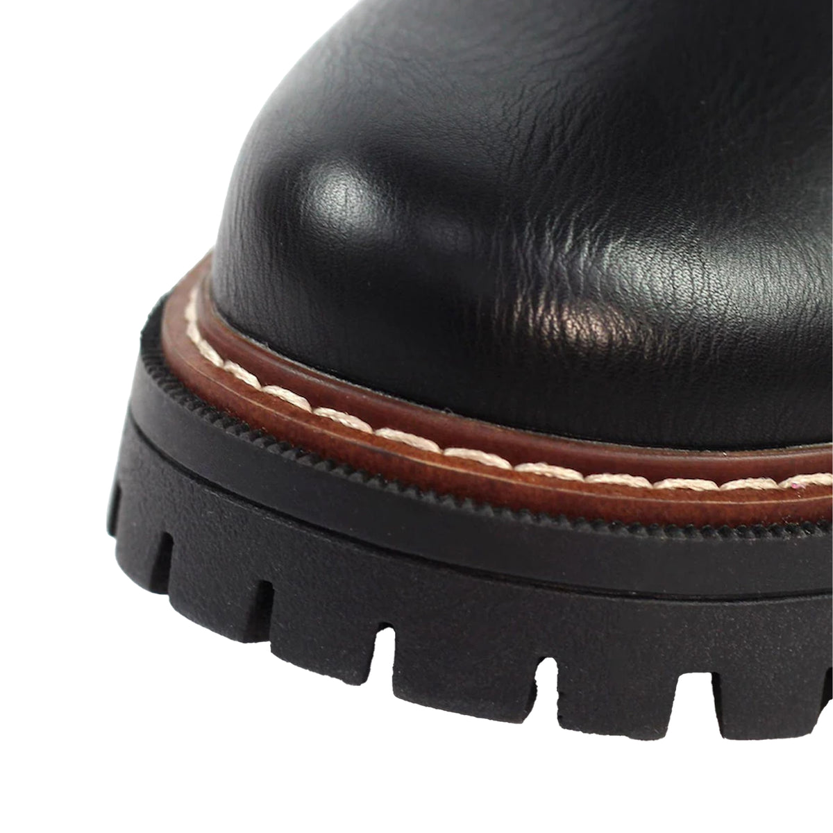Black - Close up - Lunar Womens-Ladies Colorado Ankle Boots