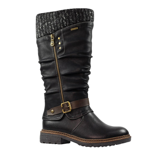 Black - Front - Lunar Womens-Ladies Brisbane Waterproof Boots