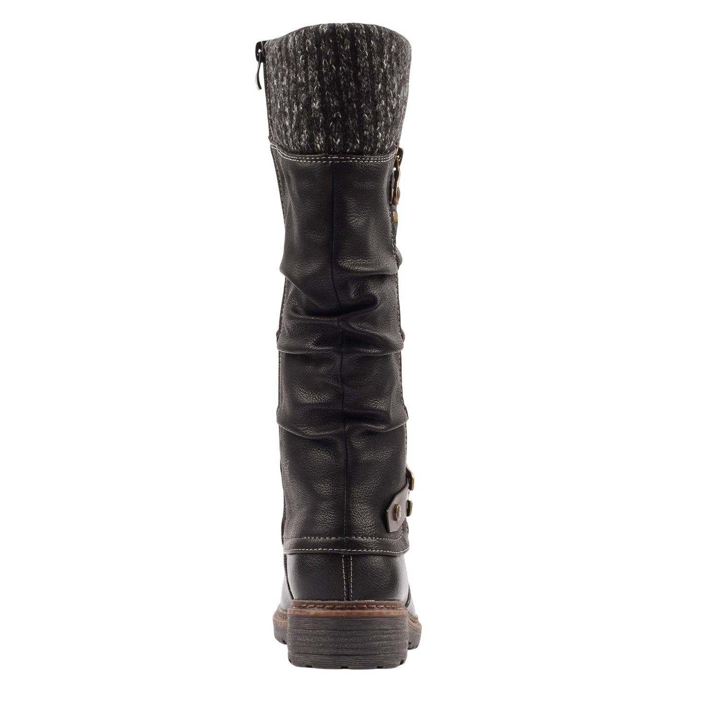 Black - Back - Lunar Womens-Ladies Brisbane Waterproof Boots