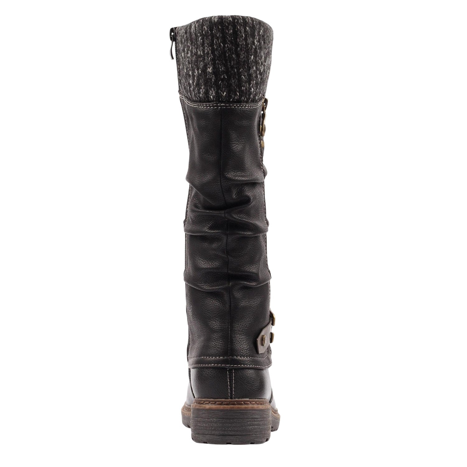 Black - Back - Lunar Womens-Ladies Brisbane Waterproof Boots