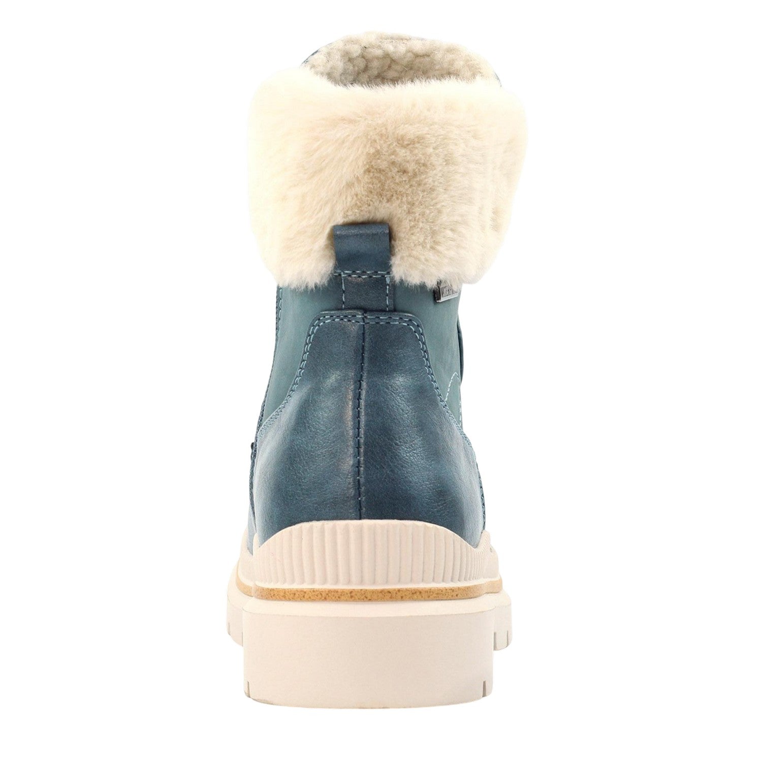 Mid Blue - Back - Lunar Womens-Ladies Evelyn Waterproof Boots