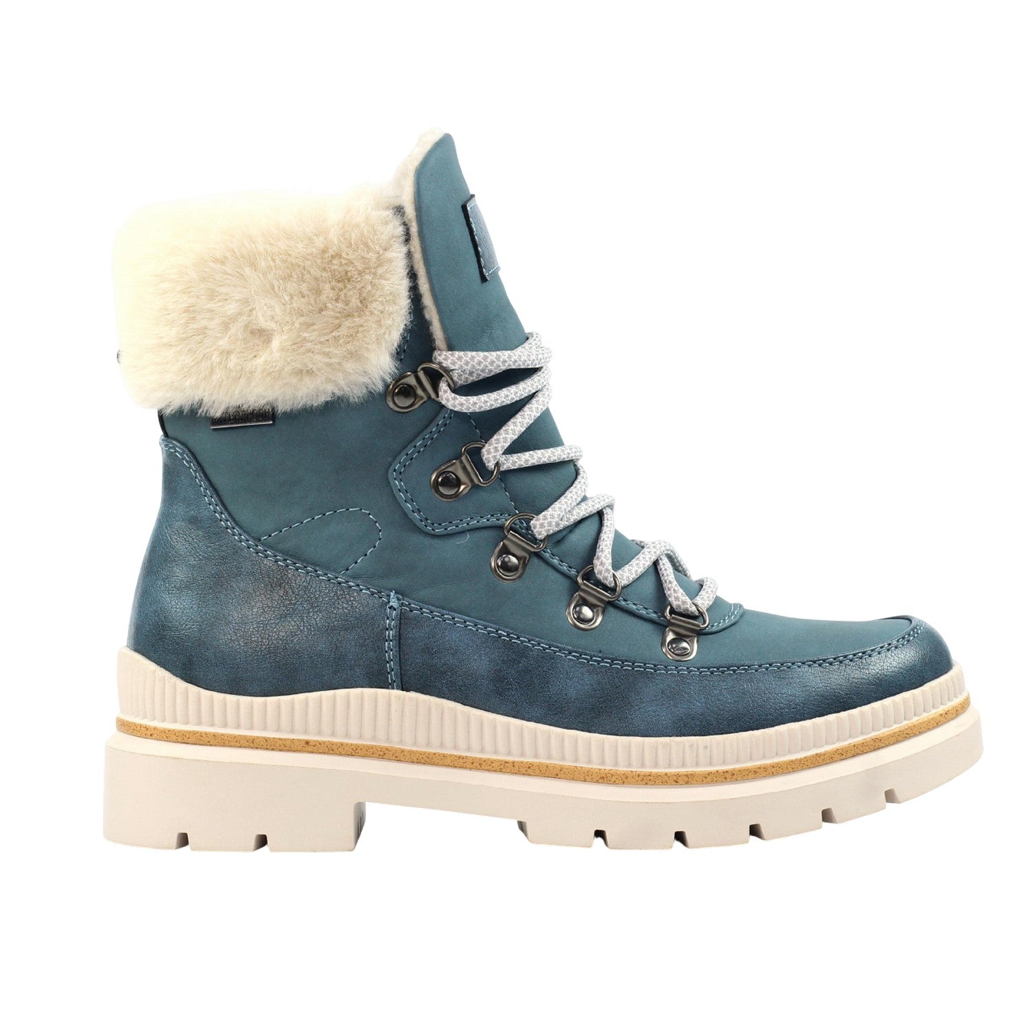 Mid Blue - Front - Lunar Womens-Ladies Evelyn Waterproof Boots