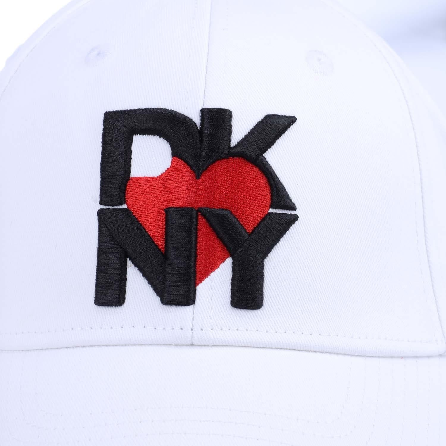 White - Pack Shot - DKNY Logo Baseball Cap