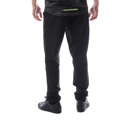 Black - Back - Cruyff Mens Transverse Woven Jogging Bottoms