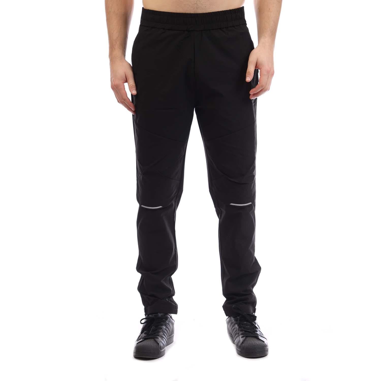 Black - Front - Cruyff Mens Surveyor Jogging Bottoms