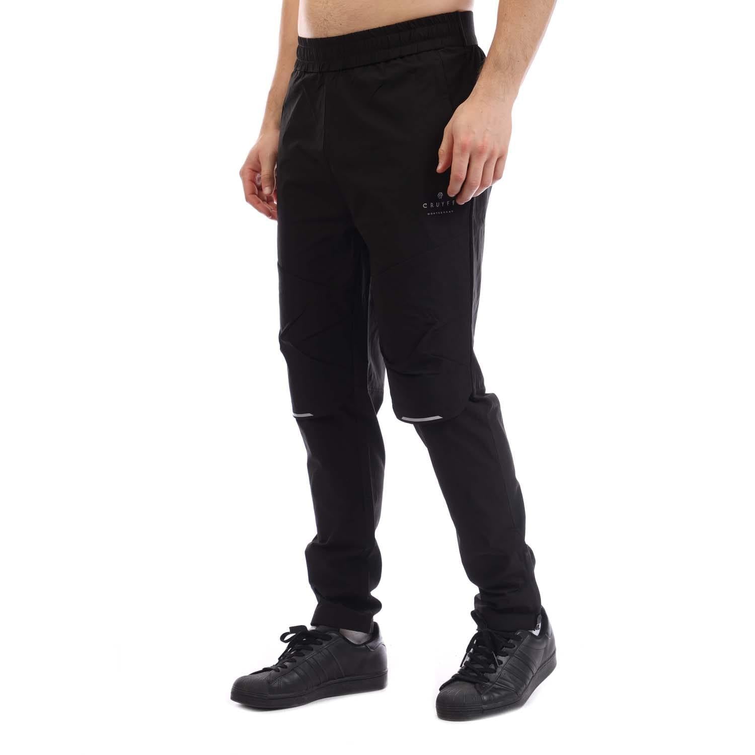 Black - Back - Cruyff Mens Surveyor Jogging Bottoms