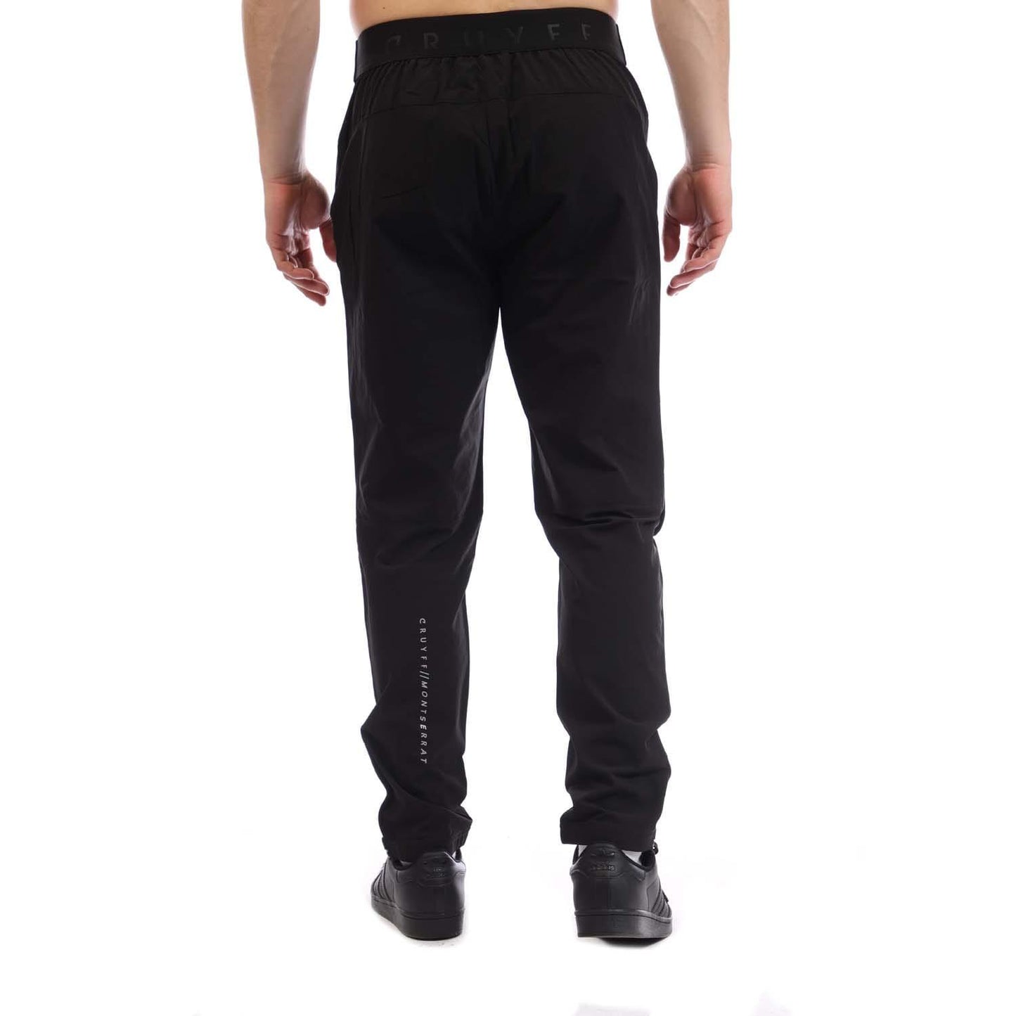 Black - Side - Cruyff Mens Surveyor Jogging Bottoms
