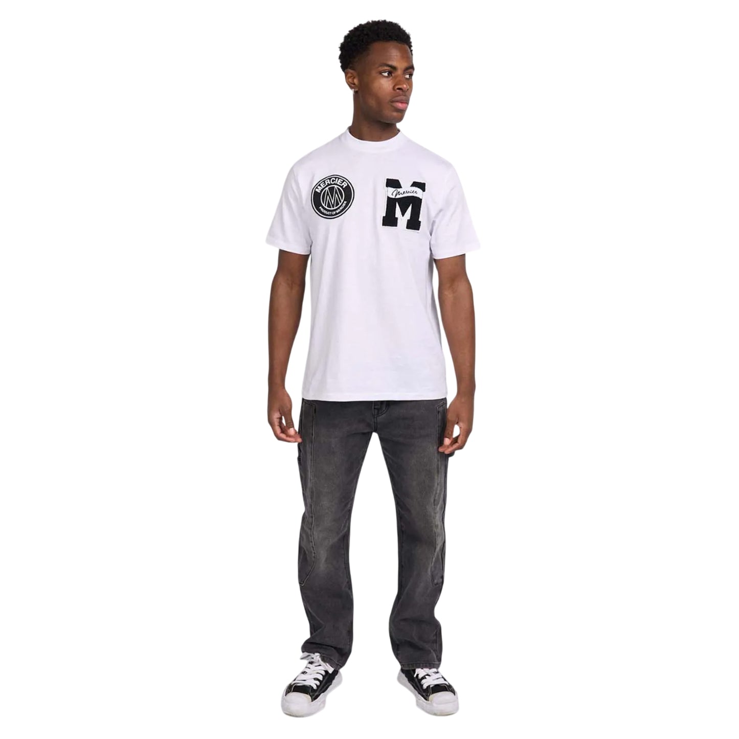 White - Side - Mercier Mens Academy T-Shirt