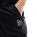 Black - Side - DKNY Womens-Ladies Rhinestone Logo Jogging Bottoms